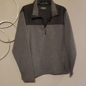 Eddie Bauer Gray and Black Men's Sweatshirt